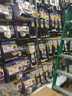 Endless aisles of hair lol