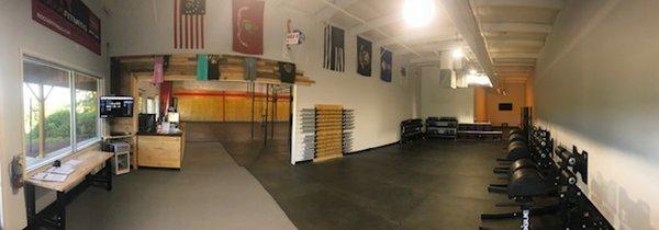 Our new sub gym for those athletes that want some private training time during Class workouts.