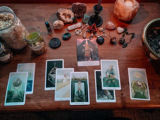 Tarot and Oracle Card Readings available with Madame Creatrix!