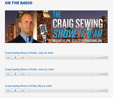 Broker Kurt on The Craig Sewing Radio Show http://sdreai.com/inthemedia/radio-interviews/