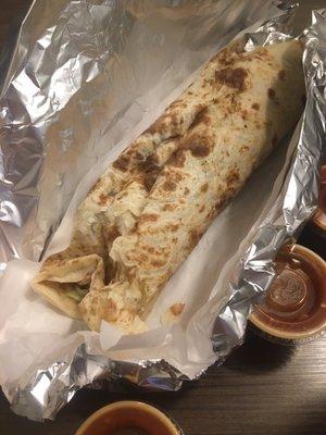 Lengua burrito. Very good!!