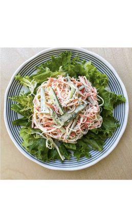 Crab stick salad