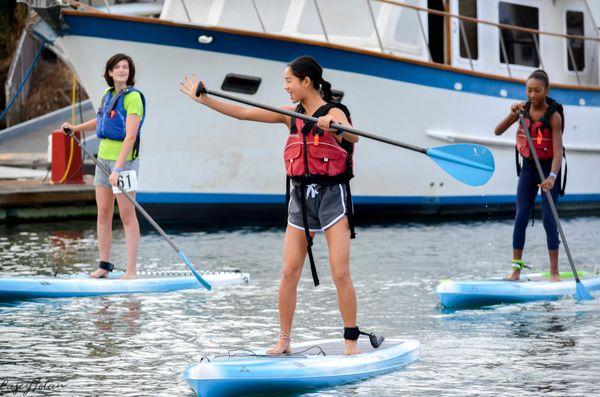 Our kids leadership training teaches kids how to lead groups on the water