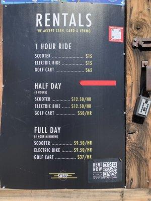 The prices as of 3.12.23