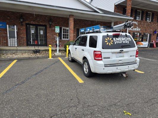 Public EV Charging station installation.