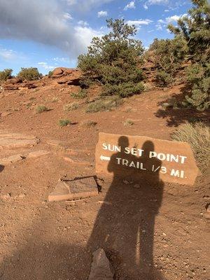 Start of trail near parking lot