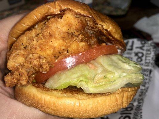 Big juicy Crispy Chicken Sandwich!  A great one!