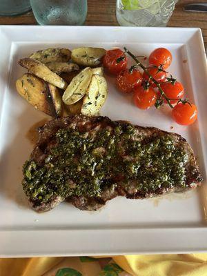 Steak and fingerling potatoes