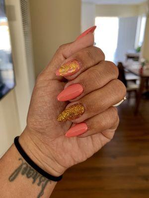 Designs and nails by Jackie.