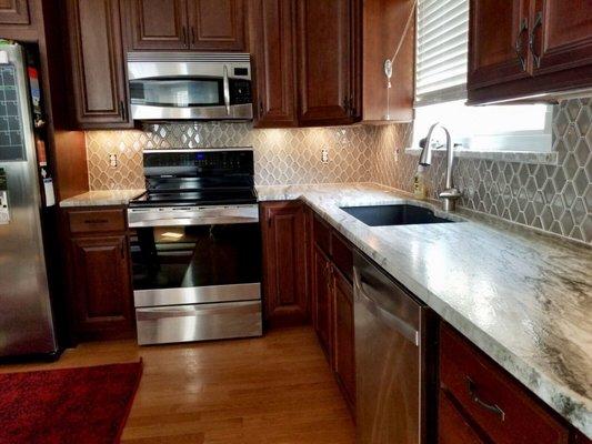 Love our counters and Blanco sink.