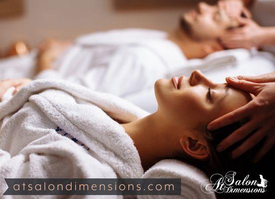 Try a couple's massage from At Salon Dimensions