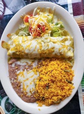 Wet Burrito plate, my favorite.