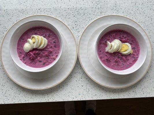 Beet gazpacho by Robert Lesniewski.