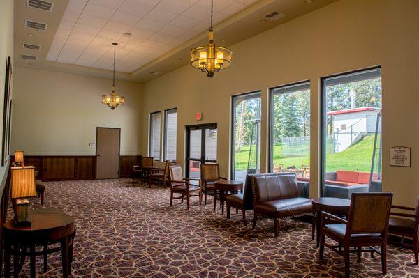 Conference Center Pre Function Area near outdoor patio that features a gas firepit