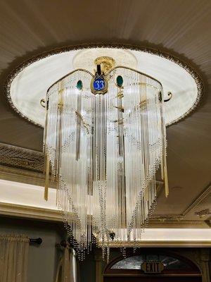 Chandelier inside restaurant