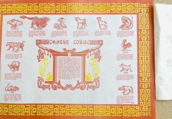 If you are one of these Chinese Zodiac animals, I think you'll like the food here too!