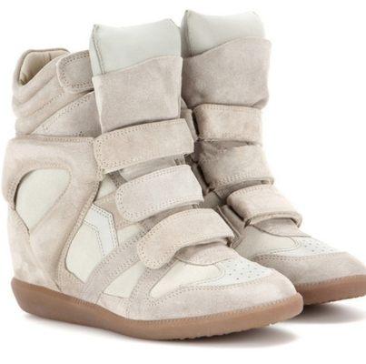 Miss Bossie Suede Wedge Sneakers