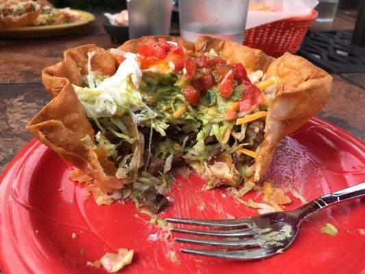 My taco salad was the smallest one I've ever had. It was pretty basic.