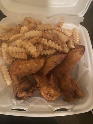 Small box (3 pc whole wings ) Combo