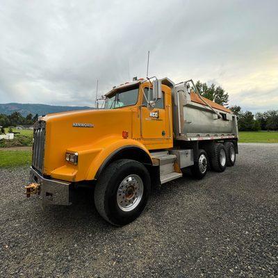 One of our dump trucks in our fleet.