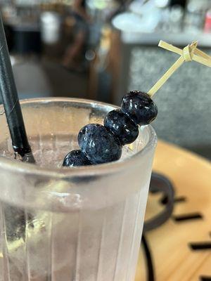 Love me some e blueberries and vodka