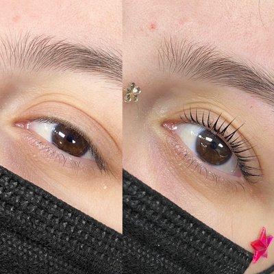 Before and After Lash Lift