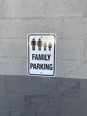 Non inclusive family sign.