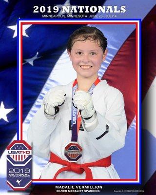 USAT Nationals Silver Medalist 2019! Forney Taekwondo!