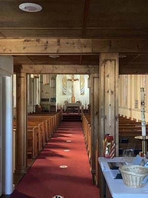 inside the church