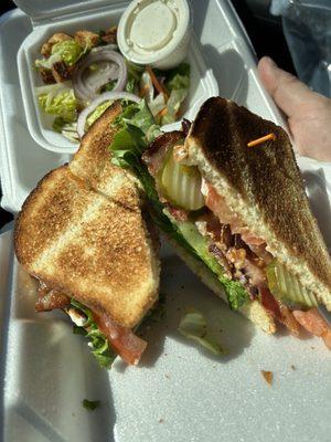 BLT in the truck between rounds! Happy Friday!