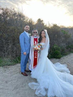 Fr Ariosto Coelho at Monastery Beach in CA on 10/22/2022