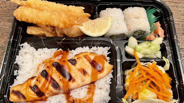 Salmon Bento box