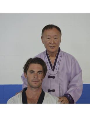 Grand Master Song Ki Pak and Master Vince Maccherone @ his 5th Dan Testing in Jacksonville, FL (main school) Pak's Karate Academy.