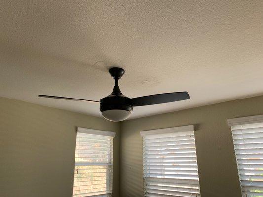 New ceiling fans too.