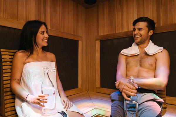 Infrared Sauna date nights are the best!