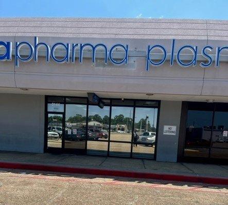 Octapharma Plasma Donation Center Monroe LA - 
PLASMA CENTER ADDRESS:
3144 Louisville Ave
Monroe, LA 71201