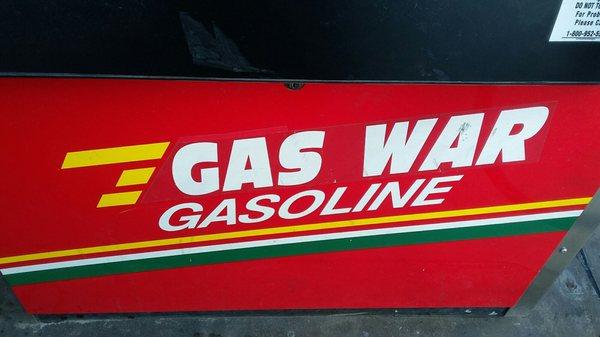 They sell Gas War gasoline