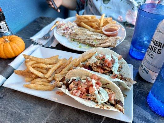 Fish tacos and fish of the day