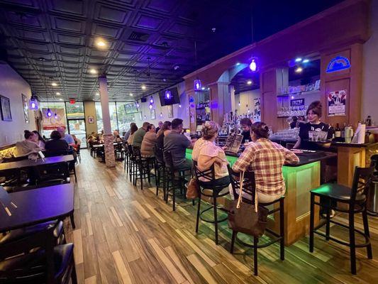 Interior of the new bar and dining room