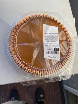 Family size pumpkin pie!