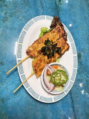 Salmon Belly Satay