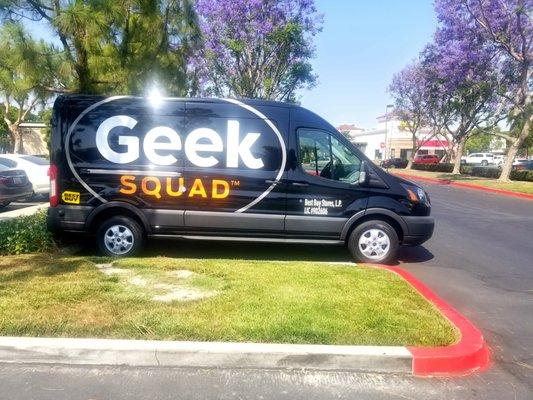 The Geek squad mobile van!