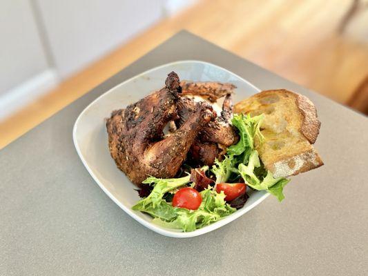 World famous Half Roasted Chicken with Salad