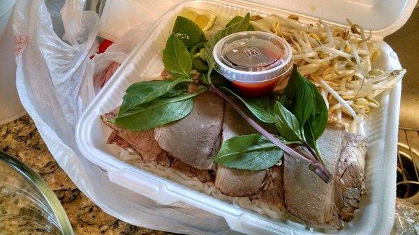 The Brisket Pho to go