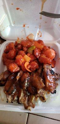 Chicken teriyaki & sweet & sour combo