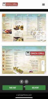 Online menu