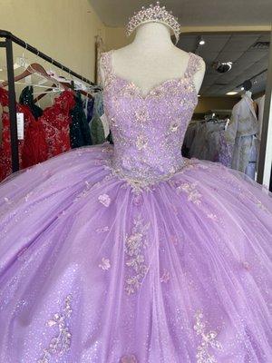 Quinceañera dress 
Angel's boutique 
101 west Main Street Turlock ca
209 668 -7599