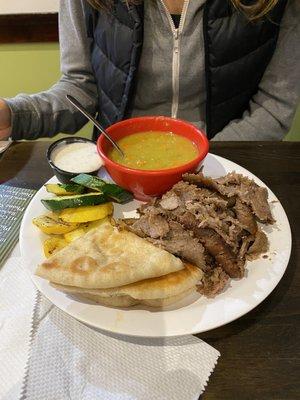 Gyros Meat Plate