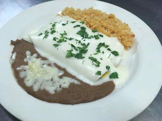 Spinach enchiladas