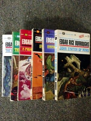 Vintage printings of Edgar Rice Burroughs